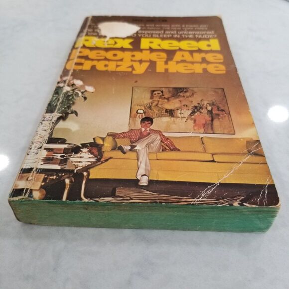 People are crazy here paperback book by Rex Reed first Dell Printing 1975 - Picture 3 of 8